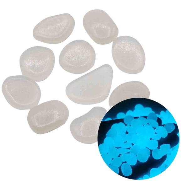 TIELUTT Glow in the Dark Pebbles Luminous Stones Rocks for Garden Aquariums Glow in the Dark Aquarium Rocks Rocks for Garden Landscaping Bag of Cement Mix Cool Garden Stuff Glow in Dark Rocks for Gard