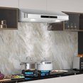 thumbnail image 4 of Costway 30" Under Cabinet Range Hood with 4 Fan Speed Adjustable LED Lights Time Setting Silver, 4 of 10