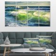 thumbnail image 1 of Sunrise and Shining Waves in Ocean - Beach Photo Canvas Print, 1 of 3