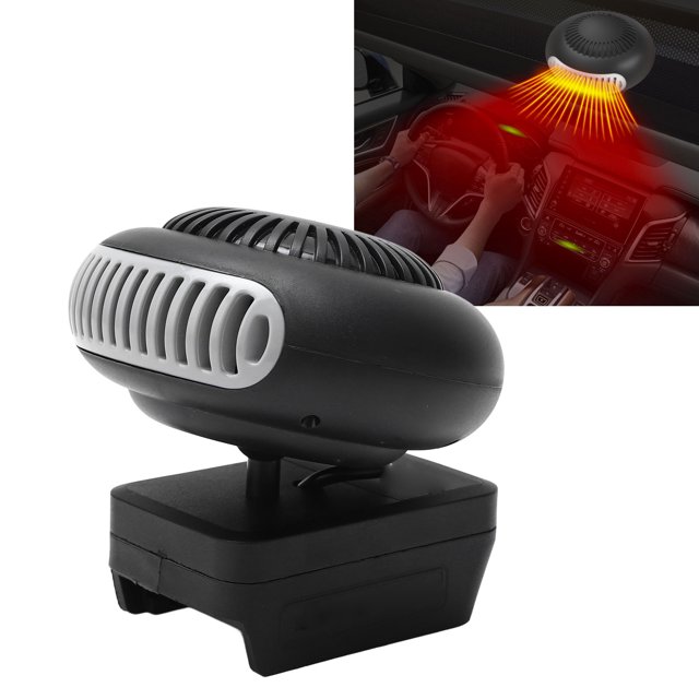 Small Portable Electric Heater, Portable Car Heater Smart Thermostat 180 Degree Rotatable Head Space Saving Low Wattage for RV