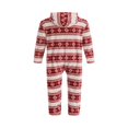thumbnail image 3 of Combinaisons Assorties pour la Famille, Grenouillères à Capuche à Fermeture Éclair devant, Barboteuse, Pyjamas, Pyjamas Imprimés Flocon de Neige, 3 of 9