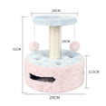 thumbnail image 4 of Cat Tree Plush Sisal Multifunctional Cat Scratching Post Cat Tower with Ball Toy, 4 of 10
