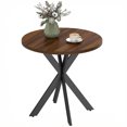 thumbnail image 1 of HOMCOM 29.5" Round Kitchen Table, Dining Table for Small Spaces Walnut, 1 of 10