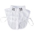 thumbnail image 1 of Miangastore Fake Collar Half Shirts Detachable Cotton Blend Clothing Accessory 1Set, 1 of 8