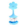 thumbnail image 1 of Silicone Flower Potted Tea Filter Creative Tea Infuser Partition Strainer Food-grade Loose Leaf Filters Steeper for Tea Cups Teapots (Blue), 1 of 7