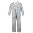 thumbnail image 4 of BABY, TODDLER & BOY WEDDING  PARTY FORMAL no tail TUXEDO SUIT LT. GRAY  S -20, 4 of 7