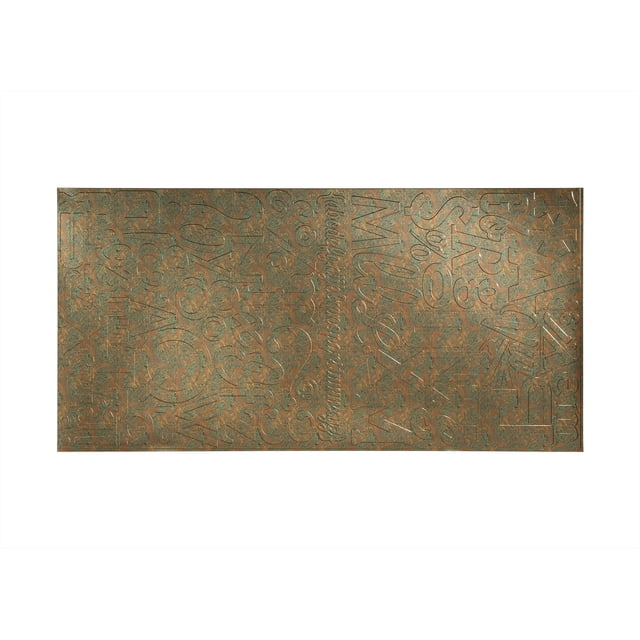 FASÄDE Easy Installation Alphabet Copper Fantasy Wall Panel (4' x 8' Panel)