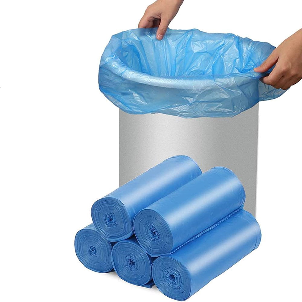 60 Counts Biodegradable Trash Bags 13 Gallon Compostable Trash Bags  Recycled Garbage Bags Unscented Wastebasket Liners for Kitchen Office