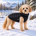 thumbnail image 5 of Pet Life 63BKXL Manteau pour Chien Matelassé Ultra-Peluche Thermique, Noir - Très Grand, 5 of 5