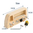 thumbnail image 3 of Leutsin Montessori Daily Life Teaching Aids Busy Bus Screw Early Education Toy Workbench, 3 of 7