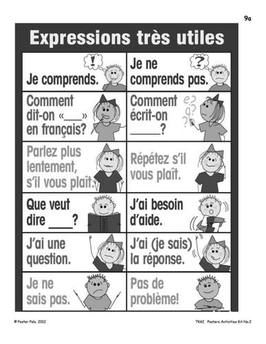 Poster Pals French/FSL Classroom No 2 Poster Activities Kit