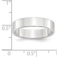thumbnail image 4 of 14K White Gold 5mm Light Weight Flat Band Size 8, 4 of 4