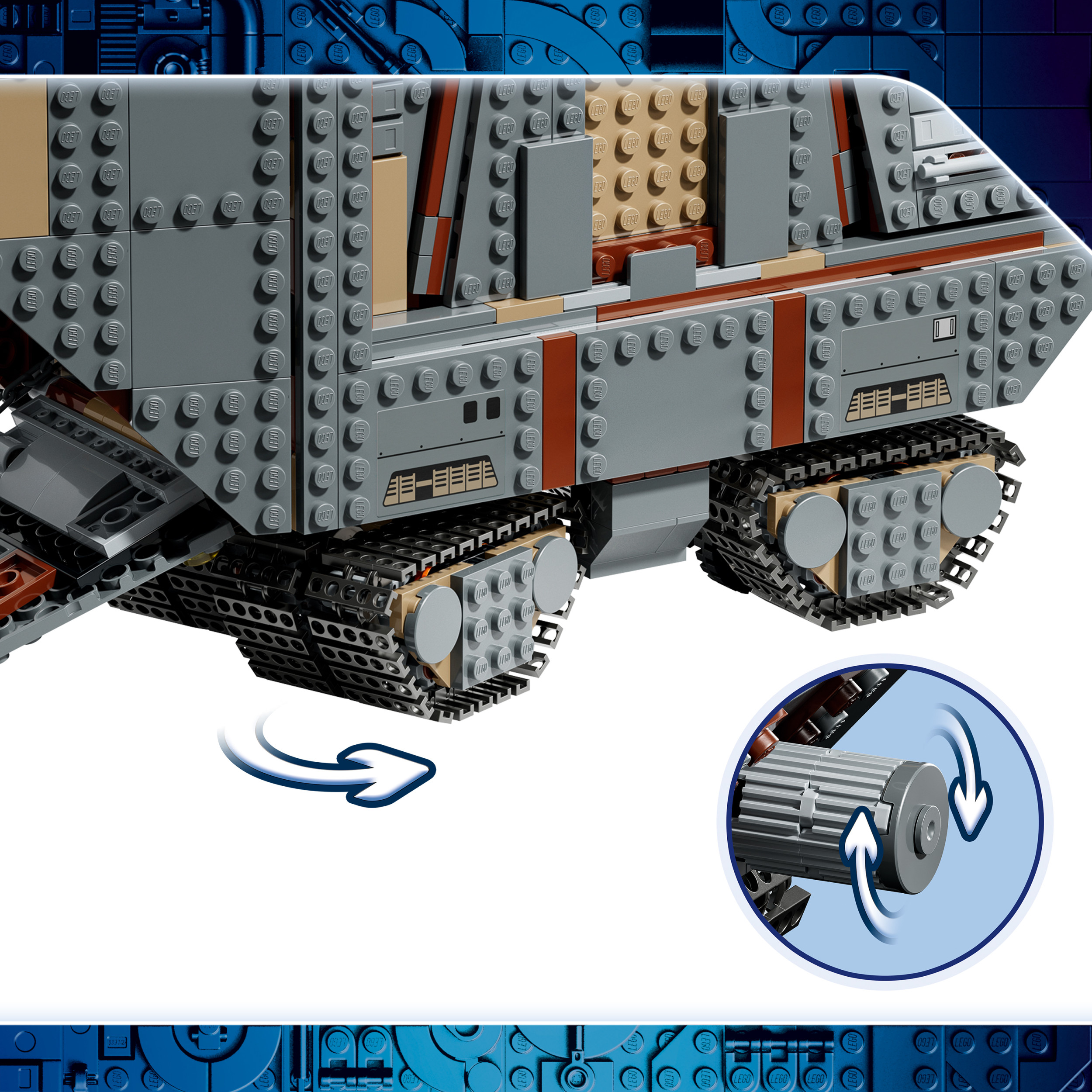 LEGO Star Wars Le chars des sables d’Offworld avec un Mudhorn, Ensemble 75453