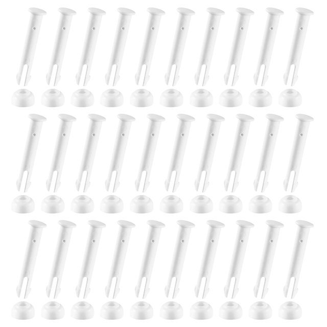 Leutsin 30 PCS Plastic Pool Joint Pins & 30 PCS Rubber Seals for 13'-24' Pools