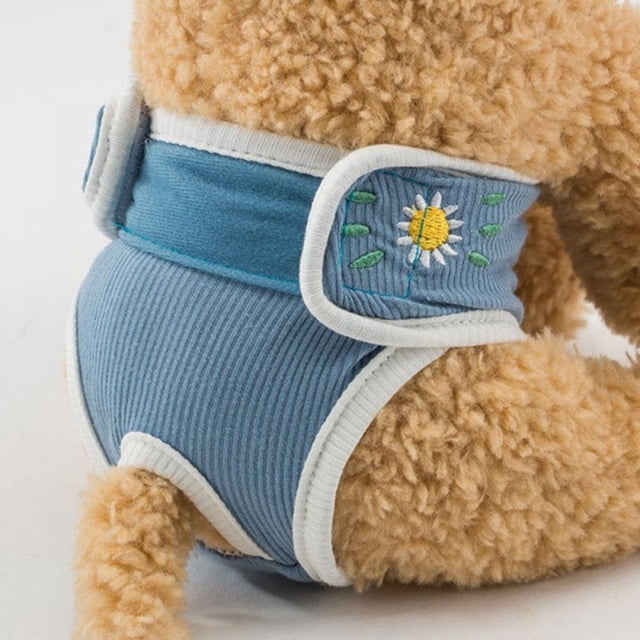 Female Dog Sanitary Pants Washable Reusable Physiological Pet Diapers Shorts Menstrual Care Pants For Small Medium Dogs