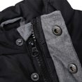 thumbnail image 3 of Bienzoe Gilet Matelassé Sans Manches en Coton Chaud pour Enfants Noir 2, 3 of 10