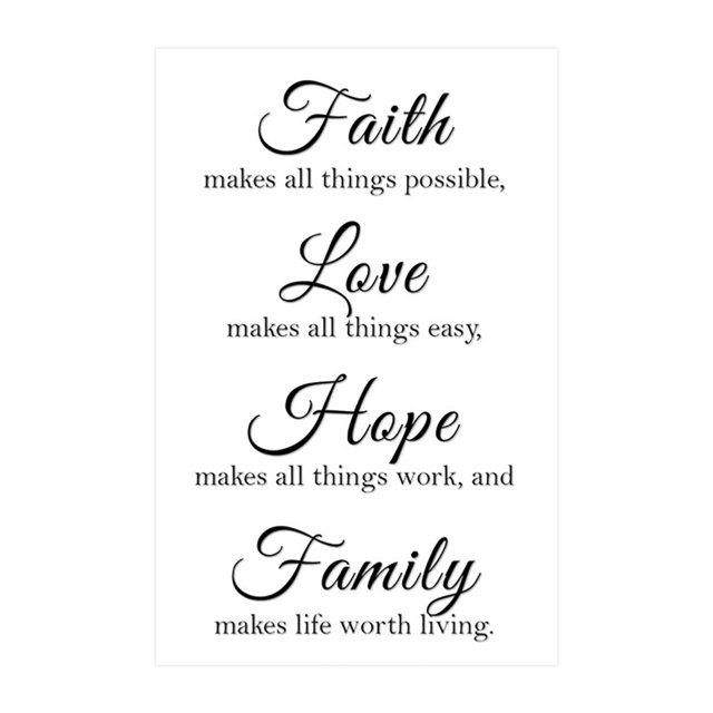 CEHVOM Home Living Room English Sticker Home Office Classroom Decoration Gift Clearance