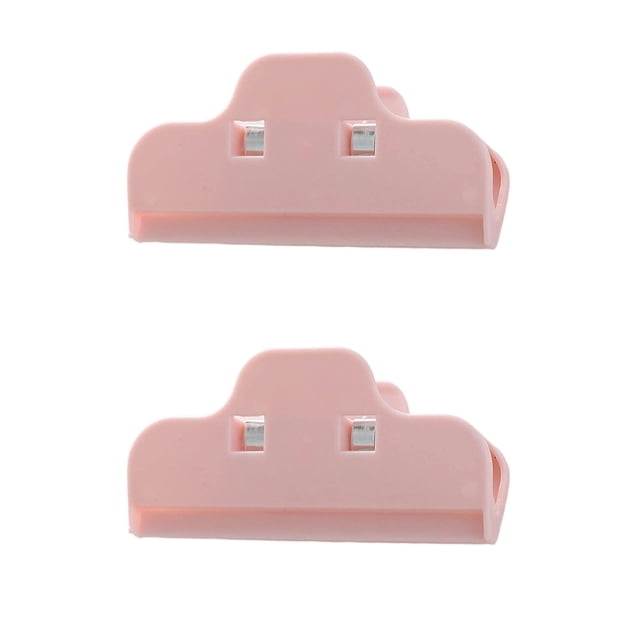 2-Pack Plastic Food Bag Sealer Clips | Reusable ABS Kitchen Storage Organizer for Snacks, Coffee & Chips | 10x5cm Waterproof Sealing Device