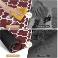 thumbnail image 3 of Super Absorbent Bath Mat 20"x32" Red Quick Dry AntiSlip Bath Rug Fits Under Door Washable Bathroom Rugs for Shower Room in Front of Bathtub Sink Enhance Safety and Style, 3 of 6
