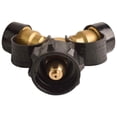 thumbnail image 3 of Propane Gases Connector for 20lb Propane Cylinder Solid Brass Y Splitter Gases Tanks Hose Adapter for Outdoor Camping/Cooking/BBQ, 3 of 8