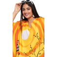 thumbnail image 2 of Oussum Robes Longues Kaftan Tribales Orange en Polyester Grande Taille pour Femmes, 2 of 7