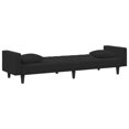 thumbnail image 3 of vidaXL 2 Piece Sofa Set with Pillows Black Velvet, 3 of 5