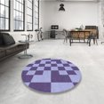 thumbnail image 4 of Ahgly Tapis Rectangulaire Lavable en Machine Intérieur Transitionnel Mimosa Violet, 7 Pieds x 10 Pieds, 4 of 7