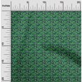 thumbnail image 2 of oneOone Velvet Forest Green Fabric Abstract Craft Projects Decor Fabric Printed By The Yard 58 Inch Wide, 2 of 4