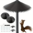 thumbnail image 4 of LEEYNEER 2pcs Squirrel Baffle for Bird Feeder Pole - Wrap Around Squirrel Guard  14-Inch Size  Feeder Protection  Spiked Design  Weatherresistant Material, 4 of 6