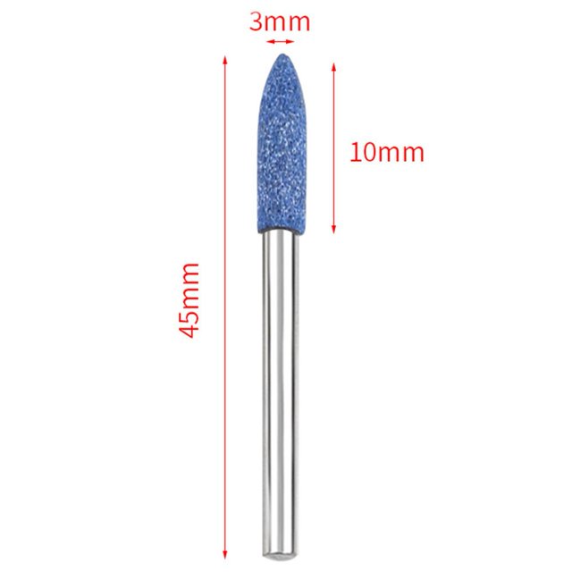 1pcs Tête de Polissage Tête de Roue Abrasive Montée pour Outil Motorisé Rotary Corps de 3 mm