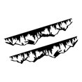 thumbnail image 1 of Car Sticker, 2PCS Auto Body Sticker Car Decal Vehicle Graphic with Mountain Tree Forest Design for Cars RVs Trucks Pickups SUVs Yachts, 1 of 7