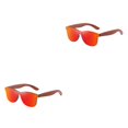thumbnail image 4 of Decodeary Protection Bois Mode Lentille Colorée Options Monture Légère Rouge 2 Ensembles, 4 of 6