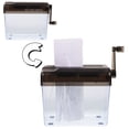 thumbnail image 4 of BESTYASH Office Accessory Hand Shredder Grey ABS Paper Shredding School 1Pack, 4 of 6