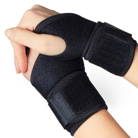 Wrist Brace, Left Right Hand Adjustable Wrist Strap, Hand Support Brace for Ganglion Cyst, Arthritis, Carpal Tunnel, Breathable Sport/Fitness Wrist Support for Men and Women