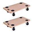 thumbnail image 1 of Costway Chariot Utilitaire Rectangulaire en Bois 2 Pcs 440 Lb avec Roues, Transporteur de Déménagement, 1 of 10