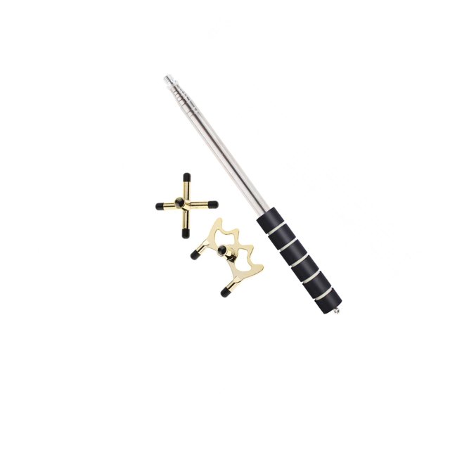 Baohd Retractable Pool Bridge Cue Stick Removable Playing Head for High Low Cross Beginners Table Pool Low Head Cross Head