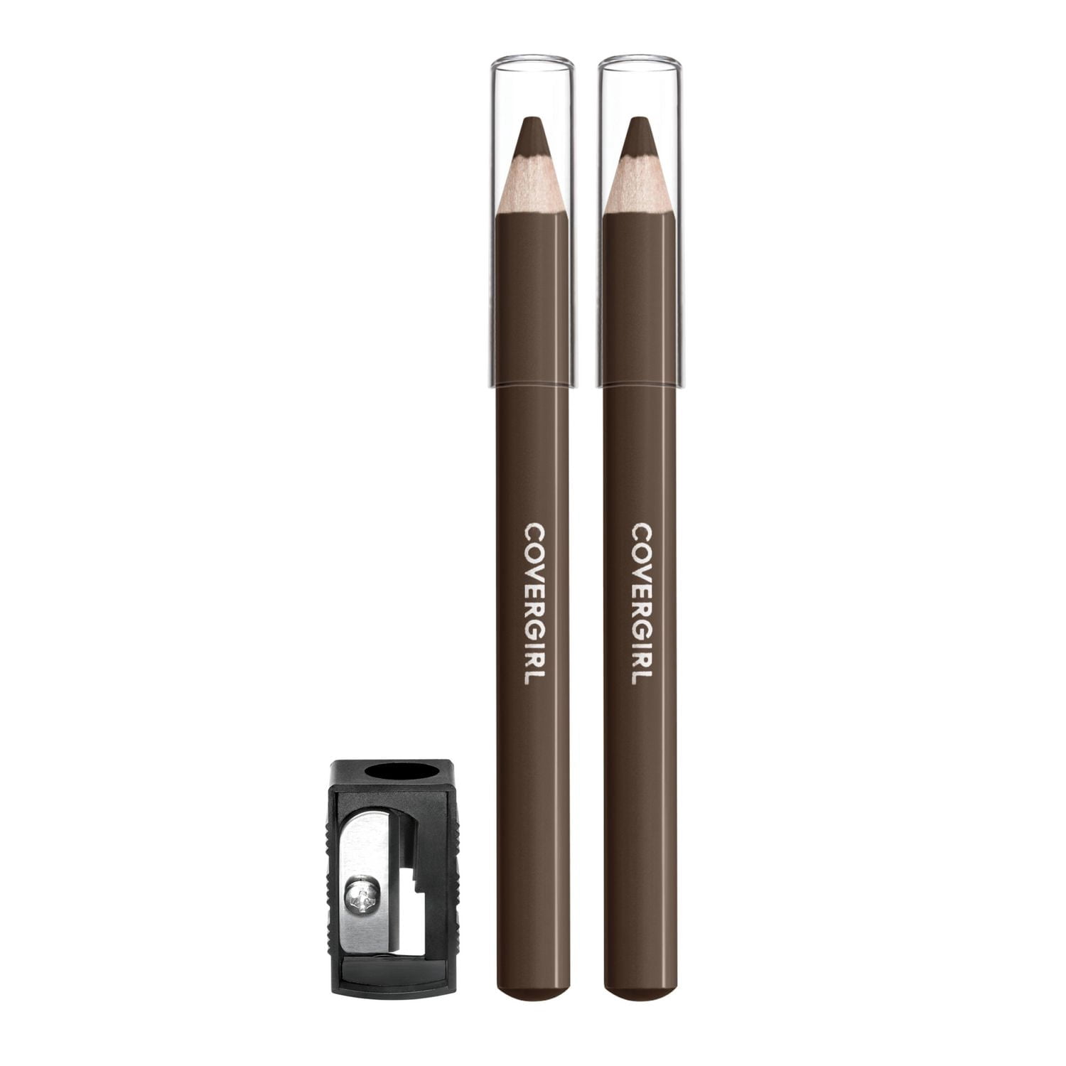 COVERGIRL Crayon à sourcils Easy Breezy Brow Fill + Define, taille-crayon inclus, formule longue durée, très pigmentée et facile à estomper