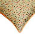thumbnail image 2 of The HomeCentric Decorative Orange Pack of 2, 12x12 inch (30x30 cm) Throw Pillow Covers, Jacquard Chevron Embroidery Throw Pillows For Sofa, Geometric Pattern Modern Style Easter - Felicity, 2 of 3