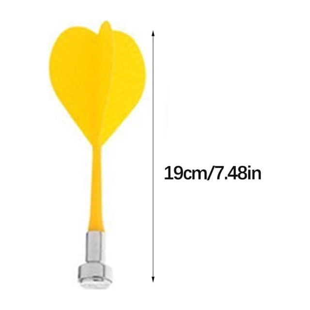 maskred 12 Pieces/Set Wear-resistant Magnetic Darts Plastic Wing Indoor Game Lightweight Practical Safety Replacement Darts 1Set