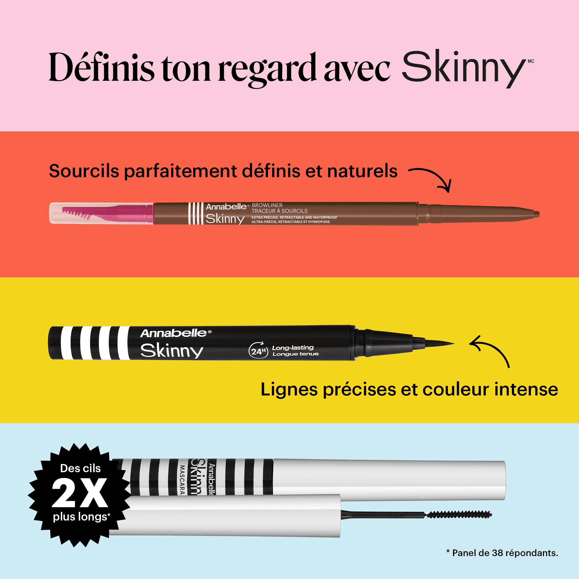 Annabelle Traceur à sourcils Skinny - Ebony