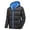 Black, variant on EGNMCR Men's Puffer Jacket Winter Outdoor Warm Hooded Snow Ski Jacket with Pockets Casual Solid Color Patchwork Zip Up Overcoats Jackets