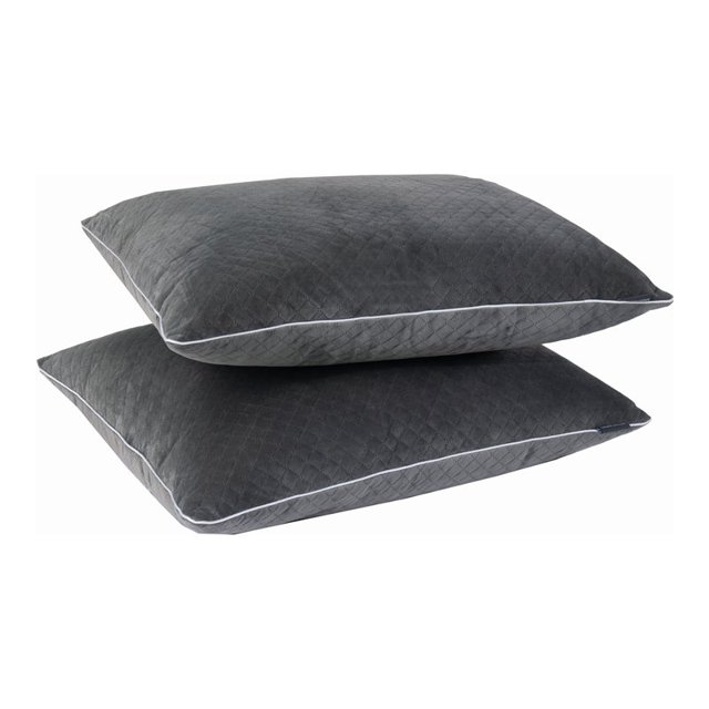 AeroSoft 2-pack vers le Bas Alternative Remplissage Coton Grand Oreillers en Gris
