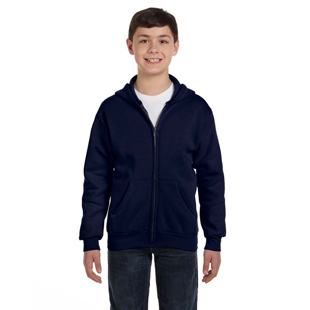Youth EcoSmart 50/50 Full-Zip Hooded Sweatshirt