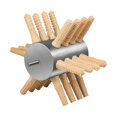 thumbnail image 4 of Chicken Feather Plucker Machine Bird Defeathering Stable Multipurpose Portable 24 Fingers Large, 4 of 7
