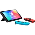 thumbnail image 2 of Nintendo Switch - Console Modèle OLED / Stockage Interne 64 Go avec Joy-Con Néon Rouge et Bleu, 2 of 6