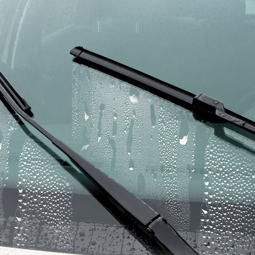 ETHZZLE 4Pcs Window Wiper Strip Replacement Rubber Refill for Car Windshield Wiper Blades Black