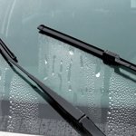 Minkissy 4Pcs Frameless Wiper Blades Refills Black Rubber Replacement Strip Weatherproof
