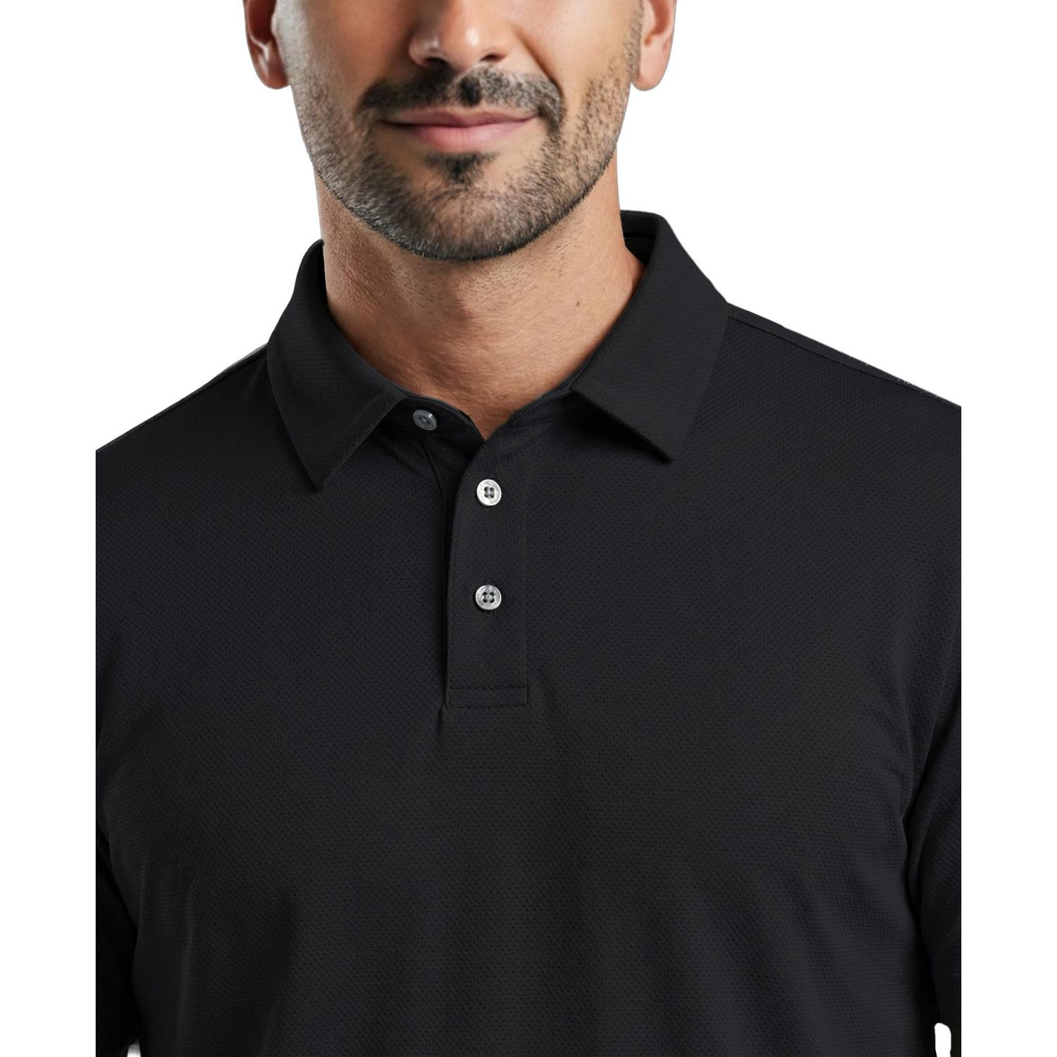 Polo à manches courtes uni Airflux pour homme de la marque PGAT TOUR Course Essentials