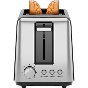 Chefman 2 Slice Toaster, 7 Shade Settings, Removable Crumb Tray, Thick Bread and Bagel Toaster with Defrost and Cancel Buttons  Black
