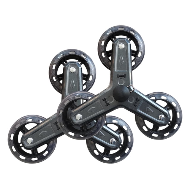 GUOOL 2 Pieces Shopping Cart Trolley Wheels Sturdy Anti Slip Stair Climbing Wheels
